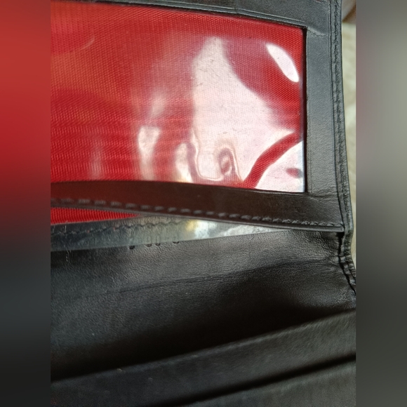 Rare Celine Card Holder/Wallet with Red Interior - Picture 6 of 15